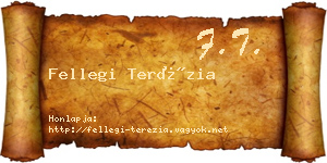 Fellegi Terézia névjegykártya