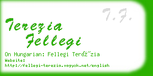 terezia fellegi business card